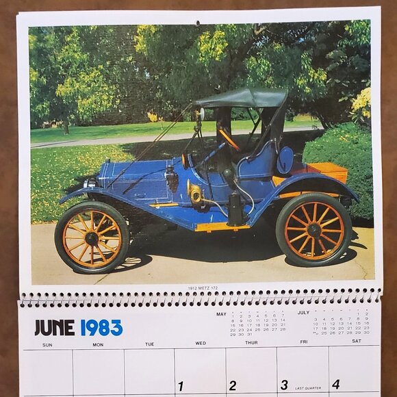 1983 Kings of the Highway Vintage Car Calendar - Advertising Auto Paradise AZ - Picture 7 of 15